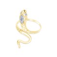 thumbnail image 3 of AFFY Cubic Zircinia Snake Womens Band 14k Yellow Gold Over 925 Sterling Silver, 3 of 4