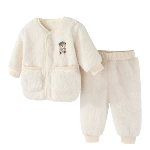 Ymyiu Going Home Outfit Baby Girl Casual Baby Girl 2-Piece Outfit Set: Soft Infant Top + Comfy Toddler Pant (White,3-6 Months)