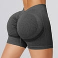 thumbnail image 2 of Women's High Waist Seamless Cycling Shorts - 4.5" Inseam, Nylon-Spandex, Flattering Contours, for Yoga/Fitness/Daily Wear, 2 of 6