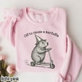 thumbnail image 2 of Off To Cause A Kerfuffle Sweatshirt, Groundhog Scooter Sweater - Sizes S-5XL ,Art Print JSC, 2 of 5