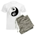 thumbnail image 6 of CafePress - Wolf Therian Ying Yang Men's Light Pajamas - Men's Light Loose Fit Cotton Pajama Set, 6 of 7