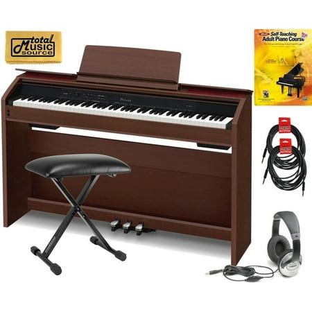 Casio Privia PX-860 DELUXEB 88 Key Digital Piano Deluxe Bundle - Walnut, PX860BN DELUXEB