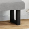 thumbnail image 2 of Noble House Kamaiya Boho Fabric Bench, Light Gray, 2 of 8