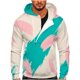 thumbnail image 1 of Sudadera para hombre Sudaderas de otoño Casual Sports Fitness Pullover Capucha Half-Zip Gradient Tie-Dye Print Odeerbi ODB-5, 1 of 5
