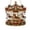 A003- Black, variant on Christmas Ornament 8 Inch Carousel Style Hanging Decor, Crystal Suncatcher for Home Holiday Display, Gold Accent Christmas Decoration, 1 Piece