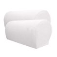 thumbnail image 6 of Set Of 2 Armrest Covers, Stretch Arm Couch Arm Rest Cover Anti-Slip Spandex Sofa Arm Caps Slipcovers - Creamy-White, as, 6 of 9