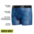 thumbnail image 3 of adidas Kids-Boy's Performance Boxer Briefs Underwear (4-Pack), Lucid Blue/Black/Pulse Mint Green, X-Large, 3 of 5