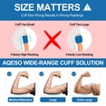 thumbnail image 4 of Brazalete de repuesto para presión arterial XL - Brazalete extragrande de 23 a 53 cm de amplio rango. Se adapta a brazos medianos y extragrandes. 6 tamaños de conectores compatibles con Omron y otras, 4 of 5