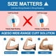 thumbnail image 4 of Brazalete de repuesto para presión arterial XL - Brazalete extragrande de 23 a 53 cm de amplio rango. Se adapta a brazos medianos y extragrandes. 6 tamaños de conectores compatibles con Omron y otras, 4 of 5
