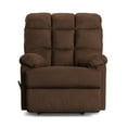 Homesvale Mainstays Wall Hugger Recliner, Dark Brown Microfiber