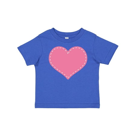 

Inktastic Pink Heart (Stitch Border) Gift Baby Girl T-Shirt