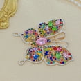 thumbnail image 5 of Butterfly Multicolored Crystal Brooch, Gold-toned, 5 of 8