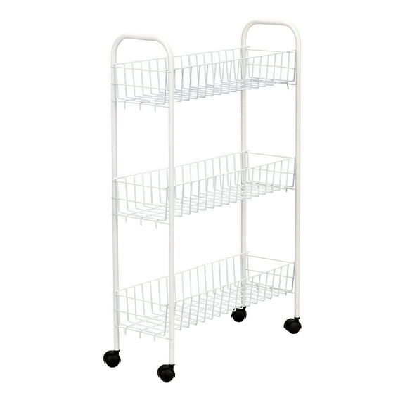 Household Essentials Slimline 3-Shelf Utility Cart