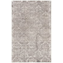 SAFAVIEH Mirage Jacqueline Floral Trellis Area Rug, Silver/Ivory, 6' x 9'