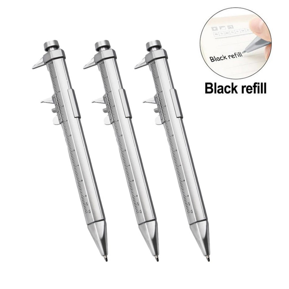 Vernier Caliper Tool Ballpoint Pen Silver Vernier Caliper Multifunction Pen 