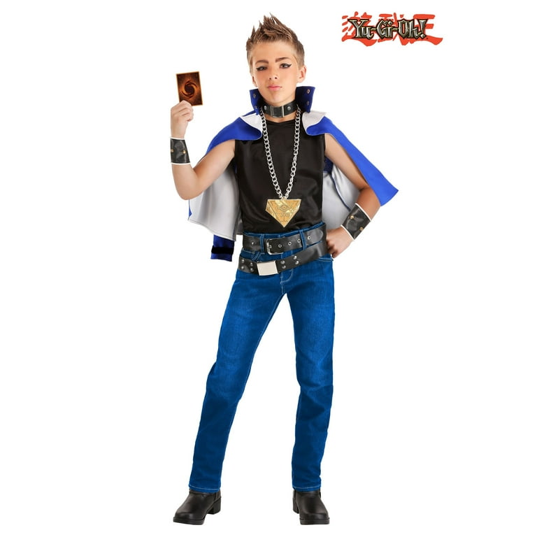 Boy's Yu-Gi-Oh! Yugi Costume | Anime Costume for Boys | Kids | Boys | XL | Black/Blue | FUN Costumes
