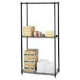 thumbnail image 2 of 30" Deep x 72" Wide x 63" High 3 Tier Black Starter Shelving Unit, 2 of 4
