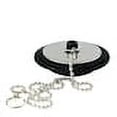 thumbnail image 1 of Tapón para lavabo de baño, metal/PVC, plata/negro, 1 of 5