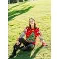 thumbnail image 3 of Socal Look Women's Ugly Christmas Sweater, Long Sleeve Crew Neck Acrylic Pullover, 2XL, 3 of 10