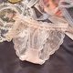 thumbnail image 3 of Gibobby Ropa interior de encaje sexy Logo de personalizado, Tangas a rayas de cintura , Bikini , tangas personalizadas, ropa interior de mujer, bragas, Tanga de algodón(Rosa,Talla única), 3 of 5