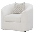 thumbnail image 4 of Rainn Boucle Upholstered Sloped Arm Accent Chair Latte, 4 of 12
