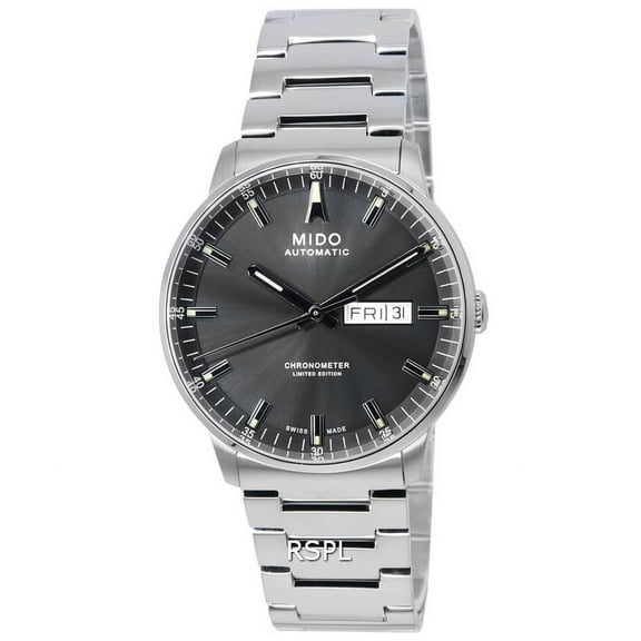Mido Commander IBA Limited Edition Chronometer Anthracite Dial Automatic M021.431.11.061.02 M0214311106102 Men's Watch