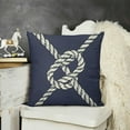 thumbnail image 2 of YINGXI  Nautical Rope Throw Pillow Cases, Marine Fishing Net Marine Knots Square Cushion Covers Decor Pillow Covers for Couch Sofa Home Decoration Pillowcases Navy Blue 12x12in, 2 of 5