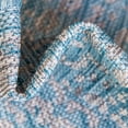 thumbnail image 4 of Unique Loom Outdoor Border Collection Area Rug - Floral Border (5' 1" x 8' Rectangle Aqua/Ivory), 4 of 7