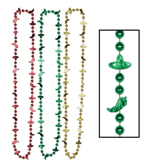Beistle Fiesta Party Beads (Case of 72)