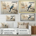 thumbnail image 4 of Designart "Simplistic Exotic Birds On Limb" Birds Of Paradise Picture Framed Wall Decor, 4 of 5