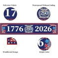thumbnail image 6 of 250th Anniversary of the United States 1.6 * 8.2ft Banner, 1776-2026 250th Birthday Decoration, July 4th Patriotic American Flag, Independence Day, and Patriotic Supplies, 6 of 7