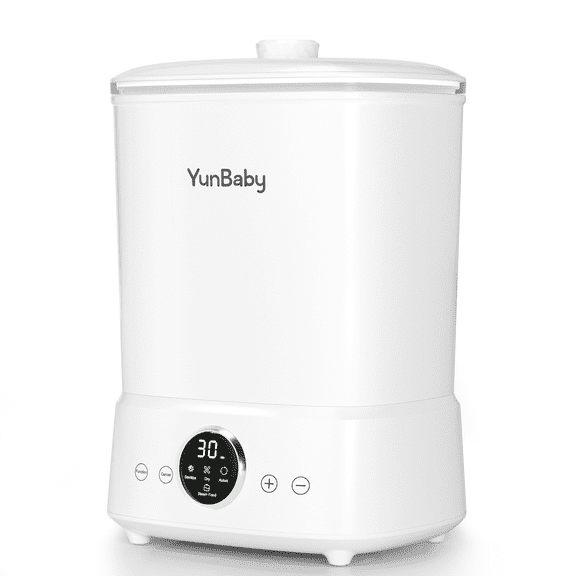 YunBaby Baby Bottle Sterilizer & Dryer, Large 2-Tier Capacity, Fits Bottles/Pacifiers/Pump Parts, LED Touch, Baby Essentials