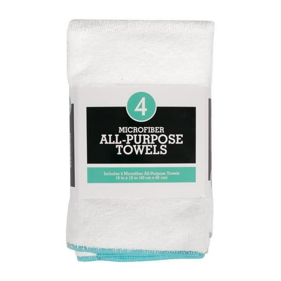 Ritz 6667885 White Microfiber Kitchen Towel&#44; 4 per Pack - Pack of 6