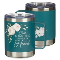 Christian Art Gifts Sturdy Stainless Steel Camp Style Scripture Travel Mug for Women: Trust in the Lord, Inspirational B, (Hardcover)