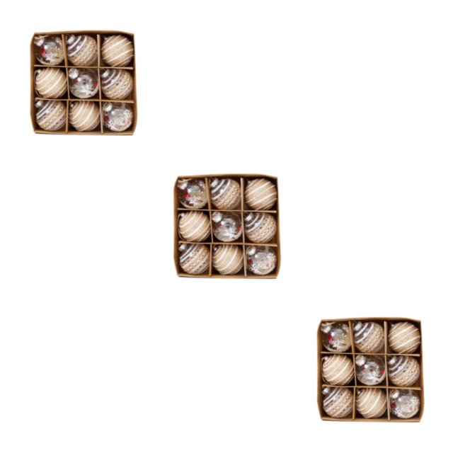 Decodeary Christmas Hanging Ball Tree Trinket For Festive Decorations Christmas Themed 1 3Set