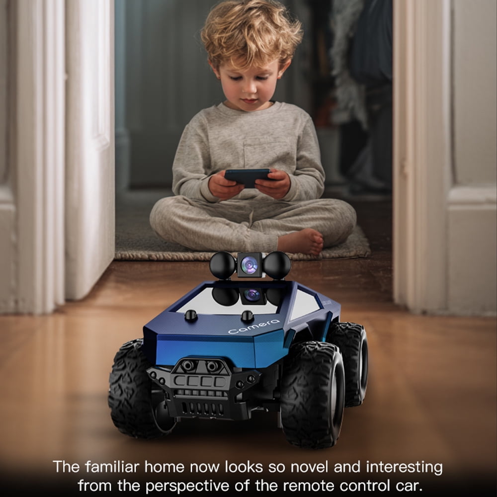 RC Car with HD Camera, 1: 28 High Speed Remote Control Car, Original Scale Reduced, LED Lighting, 2.4G, Dual Control Modes RC Cars Toys for Adults, Kids, Boys