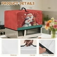 thumbnail image 6 of TSOVTHRID Santa Claus Snowman Reindeer Print Air Fryer Toaster Oven Dust Cover, Protective Countertop Microwave Oven Cover for Home Indoor Christmas Decor, 20.9"W x 15.7"D x 12.4"H, L, 6 of 7