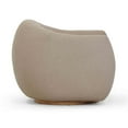 thumbnail image 3 of Pemberly Row Modern / Contemporary Light Brown Boucle Swivel Chair, 3 of 7