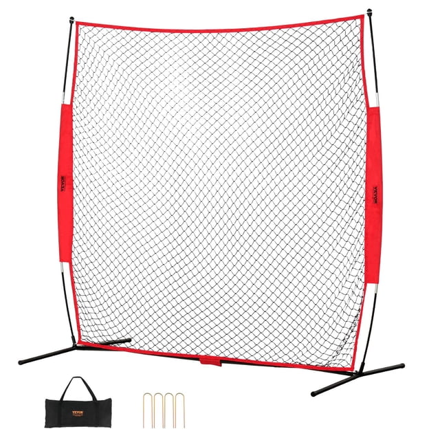 Barrera deportiva Barricade Backstop Net VEVOR de 2,1 x 2,1 m