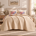 thumbnail image 2 of Regency Heights Quilt Set Twin Size, Yellow Floral Bedspread, Reversible Coverlet Set, 2-Piece Quilted Bedding Set with Shams for All Season, 2 of 11