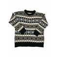 thumbnail image 4 of Kmbangi Femmes Pull Pull en Maille Manches Longues Col Rond Plaids d'Hiver, 4 of 9