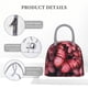 thumbnail image 4 of Fotbe pink butterfly Bolsa de Almuerzo con Estampado, Lonchera Aislada, Contenedor de Comida Reutilizable Tipo Cooler a Prueba de Fugas, 4 of 6