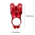 thumbnail image 2 of DECORNIJIA Bike Handlebar Stem Extender 1Set Red Aluminium Alloy, 2 of 8