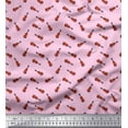 thumbnail image 1 of Soimoi Poly Georgette Fabric Guitar Musical Instrument Print Fabric by The Yard 42 Inch Wide, 1 of 3
