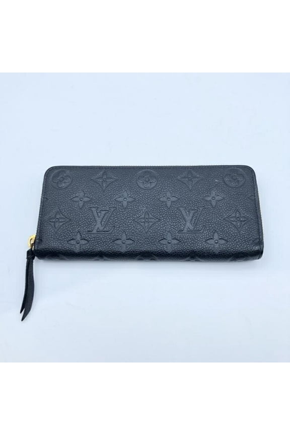 Pre-Owned LOUIS VUITTON M60171 Portefeuille Clemence Wallet Monogram Empreinte Black Louis...