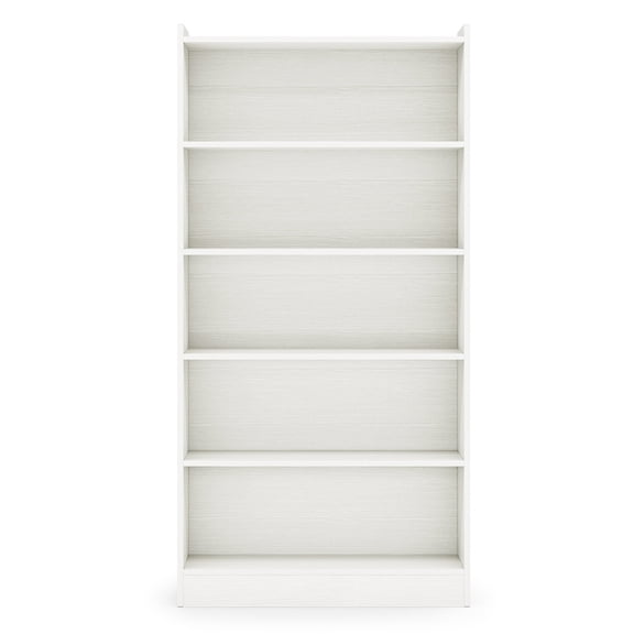 Canddidliike Wood Bookcase, 72" Tall Bookshelf with 5-Tier Open Storage Shelves, Bookshelf for Indoor as Home, White