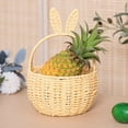 thumbnail image 6 of Dadiaei Easter Bunny Basket with Ears for Kids - Easter Egg Hunt Basket Bags for Girls, Boys, Baby & Children - Pink & White Easter Gift Basket 10.2 x 6.8 x 6.3 Inches, 6 of 8
