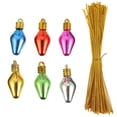thumbnail image 2 of CIMAXIC 100Pcs Colorful Simulated Lamp Beads DIY Accessories with Rope (Random Color),0.98"X0.39"X0.39", 2 of 4