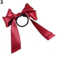 thumbnail image 4 of Grofry Hair Band Sweet Women Fashion Satin Ribbon Bow Hair Band Rope Scrunchie Ponytail Holder, 4 of 6