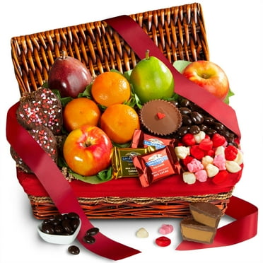 Golden State Fruit Chocolate, Sweets & Fruit Gift Basket, 1 Pack